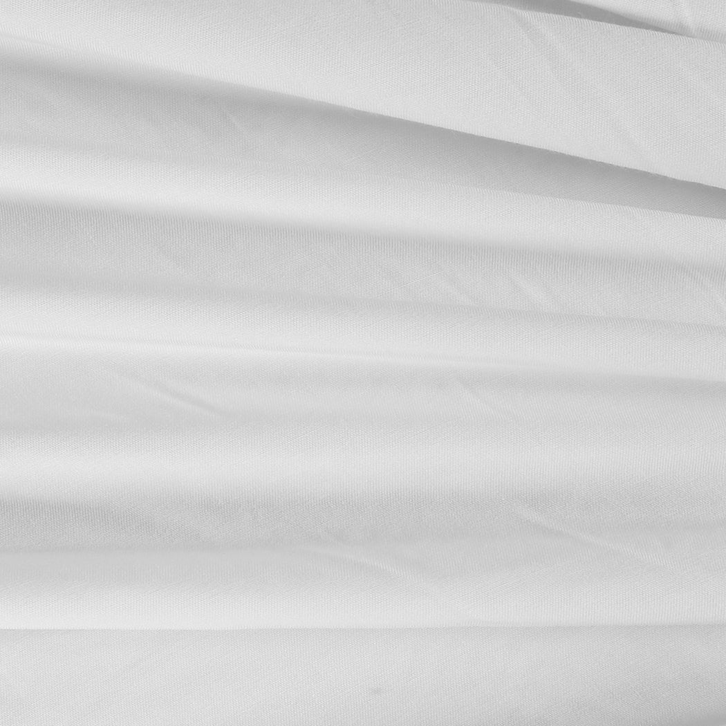 Dreamz 4pcs Queen Size 100% Bamboo Bed Sheet Set in White Colour-1954802920960692228