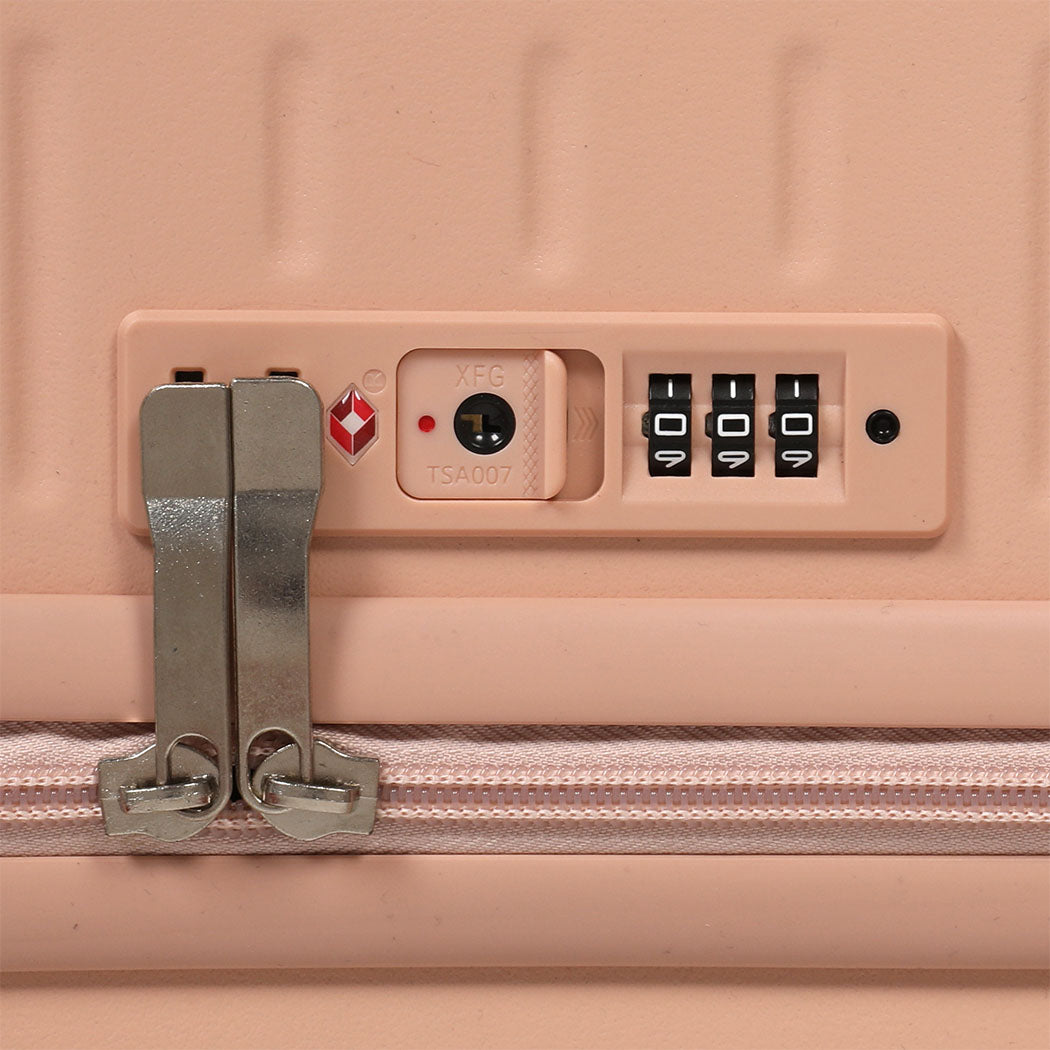 Slimbridge 26" Luggage Wide Handle Hard Case Pink-1954802420731219972