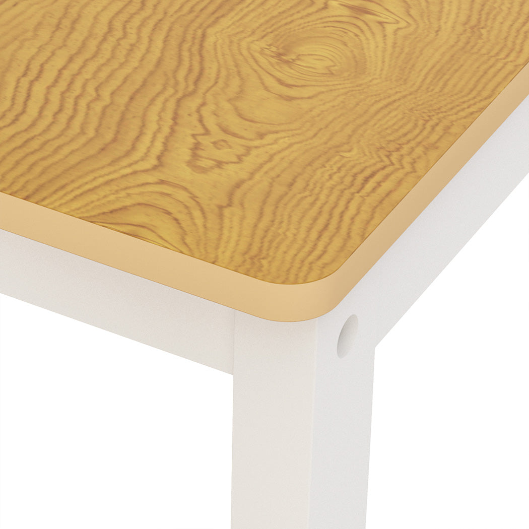 Bopeep Kids Table and Chairs Set Wooden Study Play 4PCS-1954802474309259268