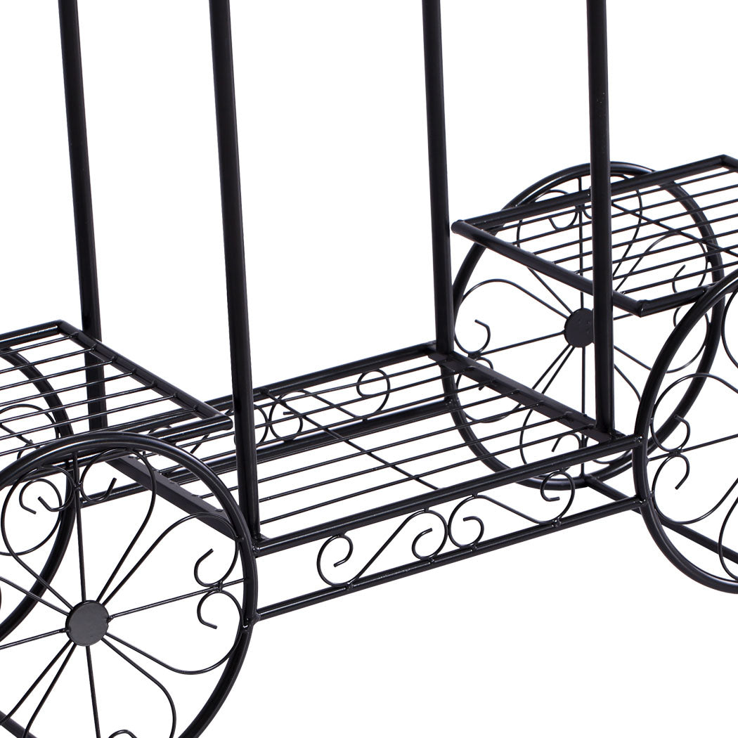 2x Levede Plant Stand Outdoor Indoor Gold-1919892858303811588