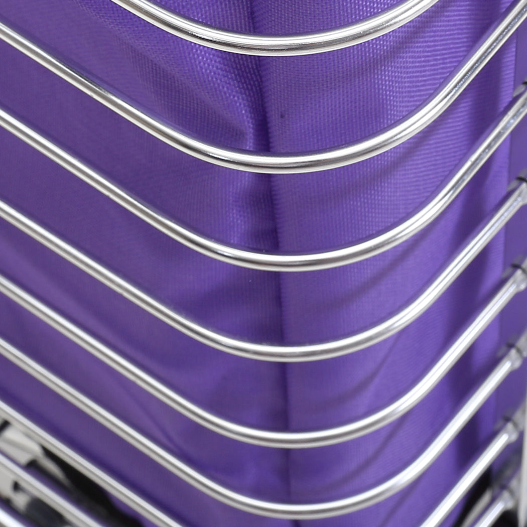 Foldable Shopping Cart Trolley Basket-1954802730480570372