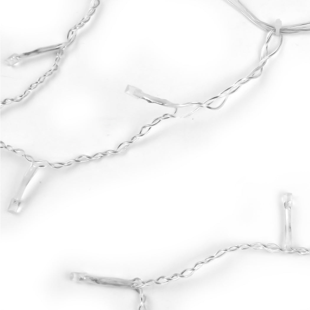 800 LED Curtain Fairy String Lights Warm White-1910113305943478276