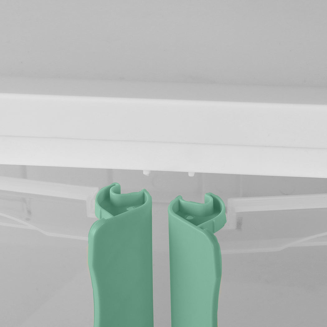 Foldable Storage Box Stackable Container Green-1910112538205491204