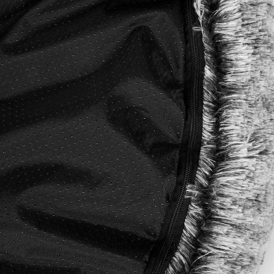 PaWz Pet Bed Cat Dog Donut Nest Calming XL Charcoal X-Large-1954802520169779204