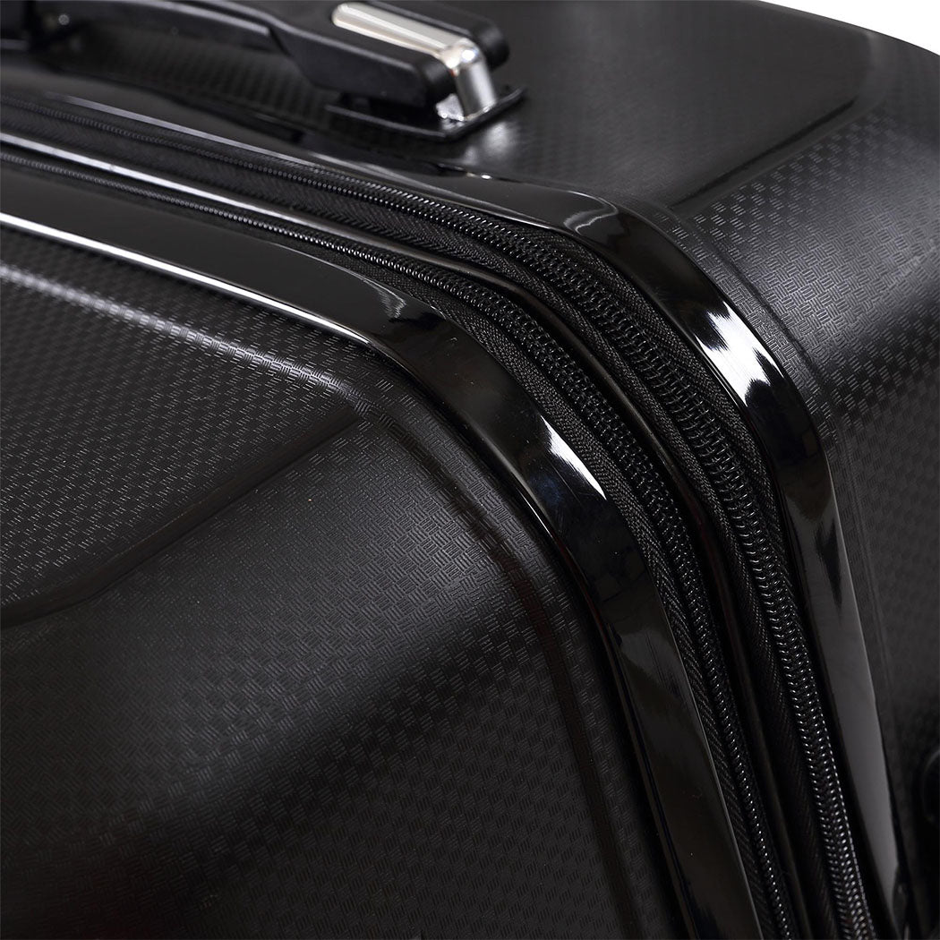 28" Travel Luggage Carry On Expandable Black-1919892860178665477