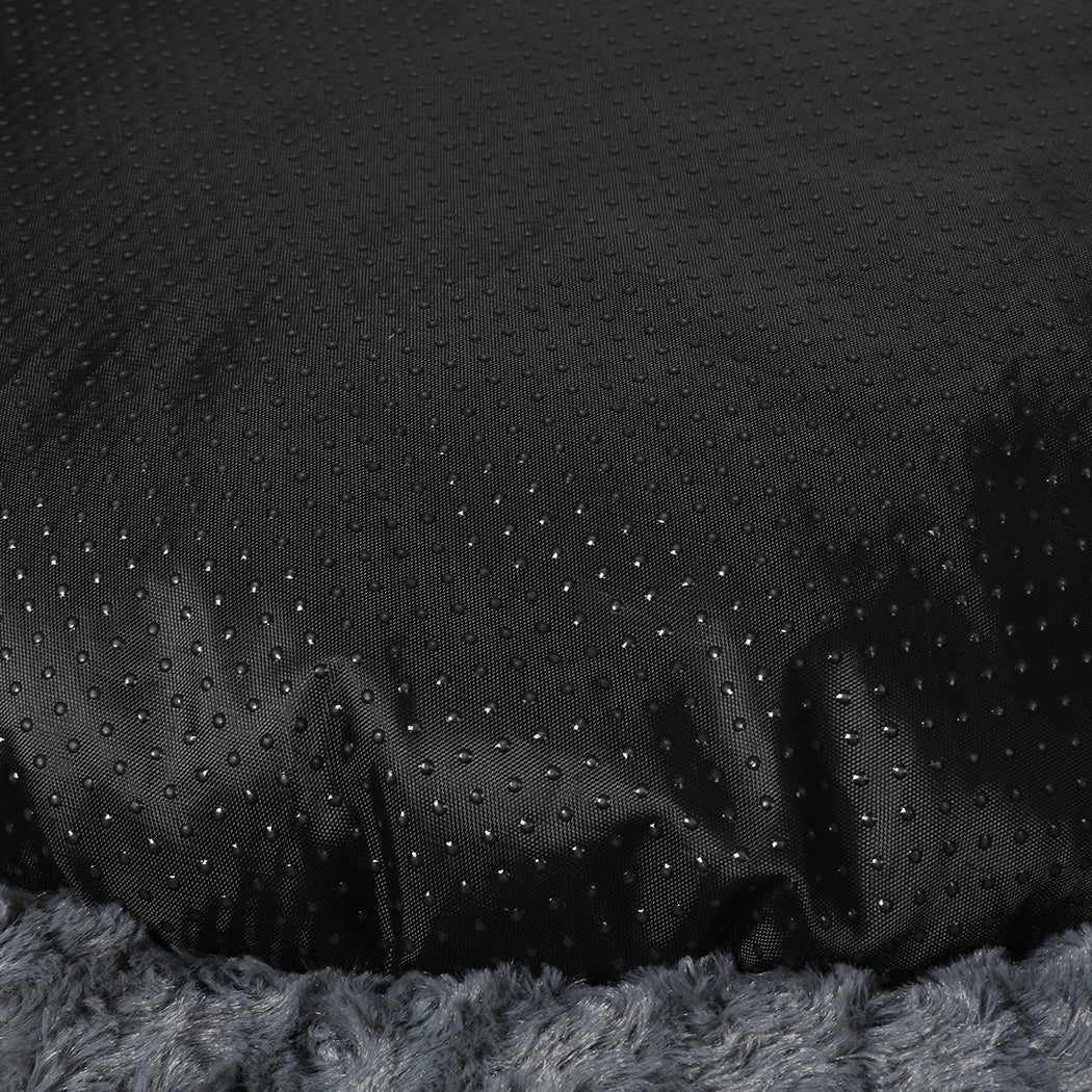 PaWz Calming Dog Bed Warm Soft Plush L Dark Grey Large-1954802551098576901