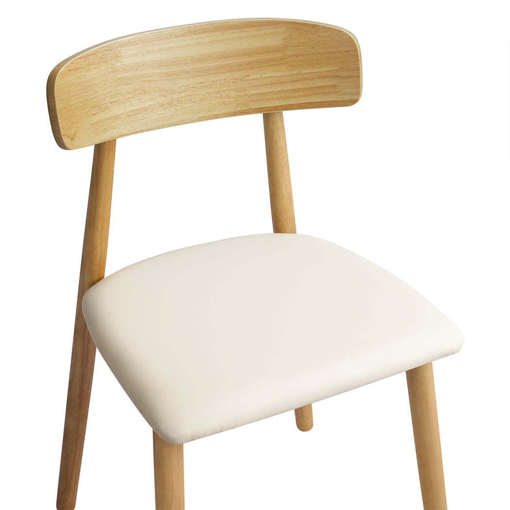 Levede 2x Dining Chairs Kitchen Chair Natural-1954802997187973125