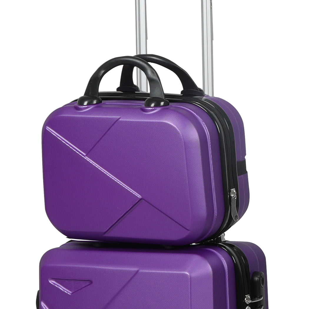 Slimbridge 2pcs 20"Travel Luggage Set Purple-1910112832662409221