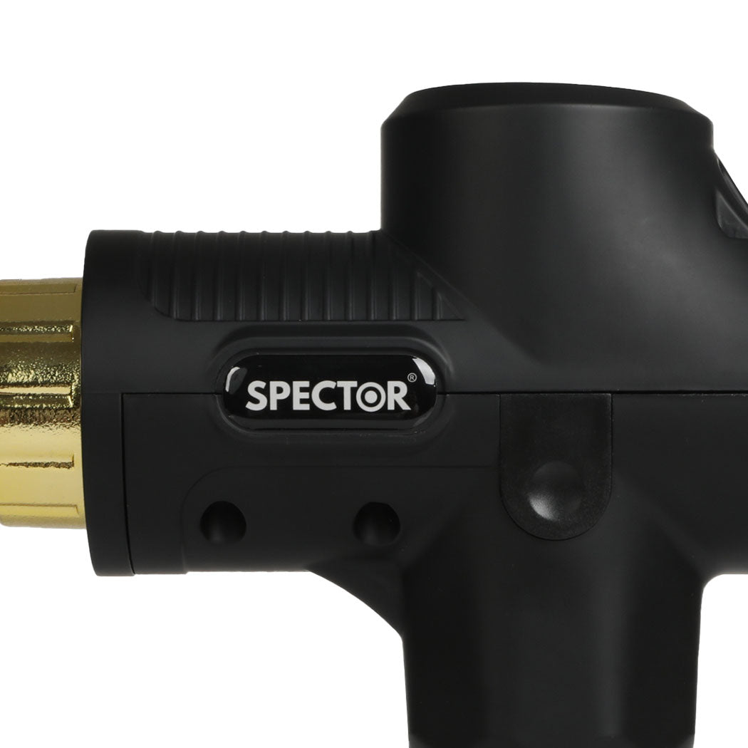 Spector Massage Gun 6 Heads Electric Black-1910112924056293381