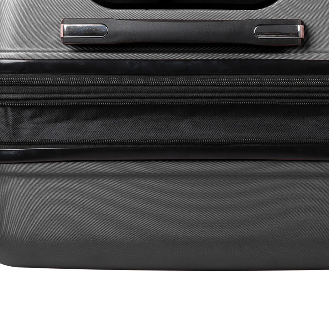 Slimbridge 24" Inch Expandable Luggage Black 24 inch-1954802818728726533