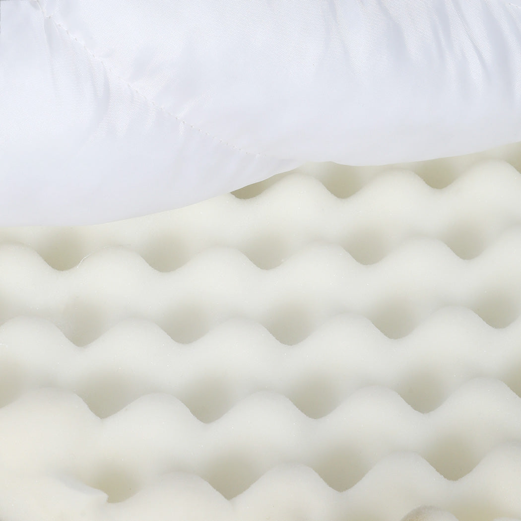 Pawz L Size Orthopedic Dog Bed with Sherpa Plush Removable Cover in White-1954802481838034949