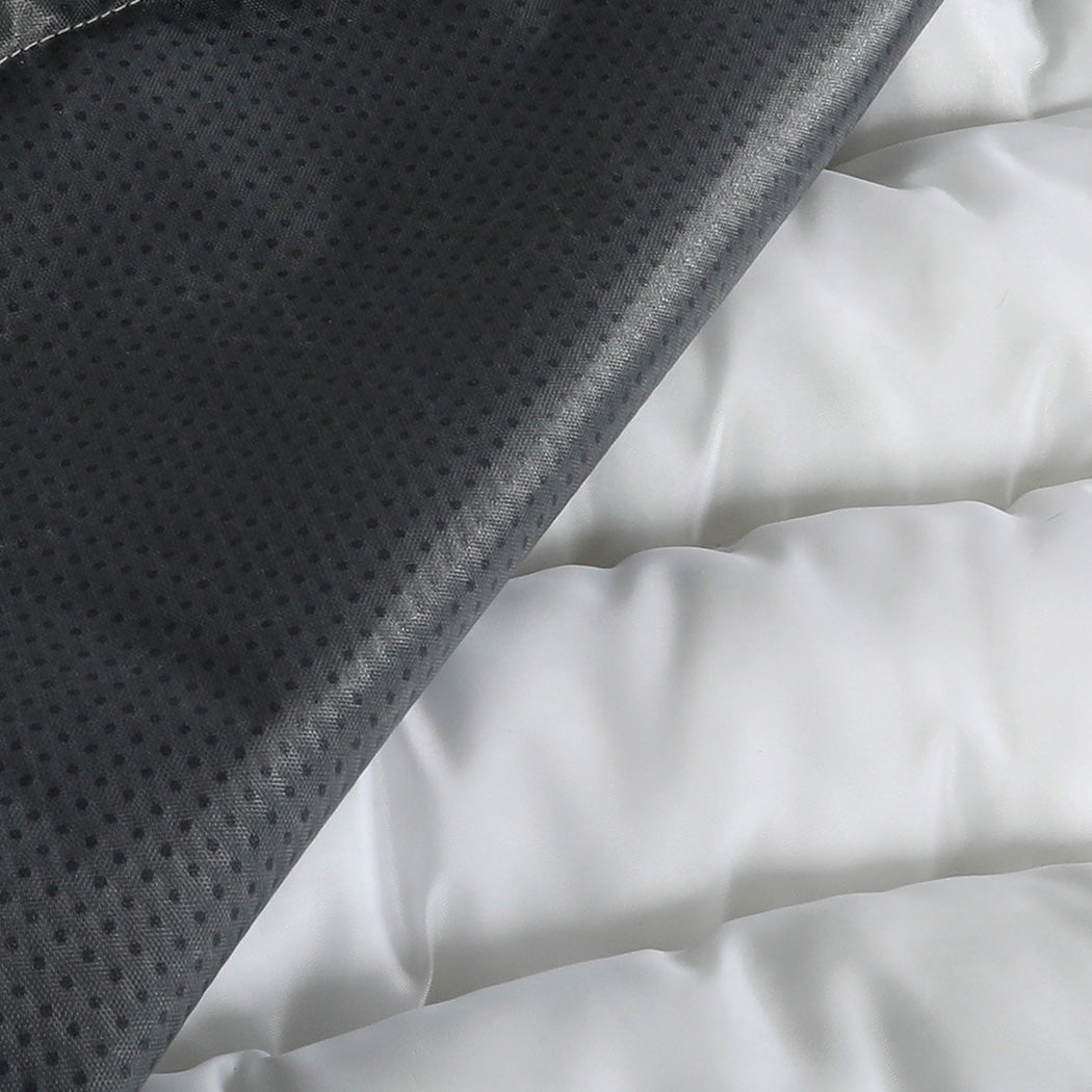 Pawz L Size Orthopedic Dog Bed with Sherpa Plush Removable Cover in Grey-1954802481632514053