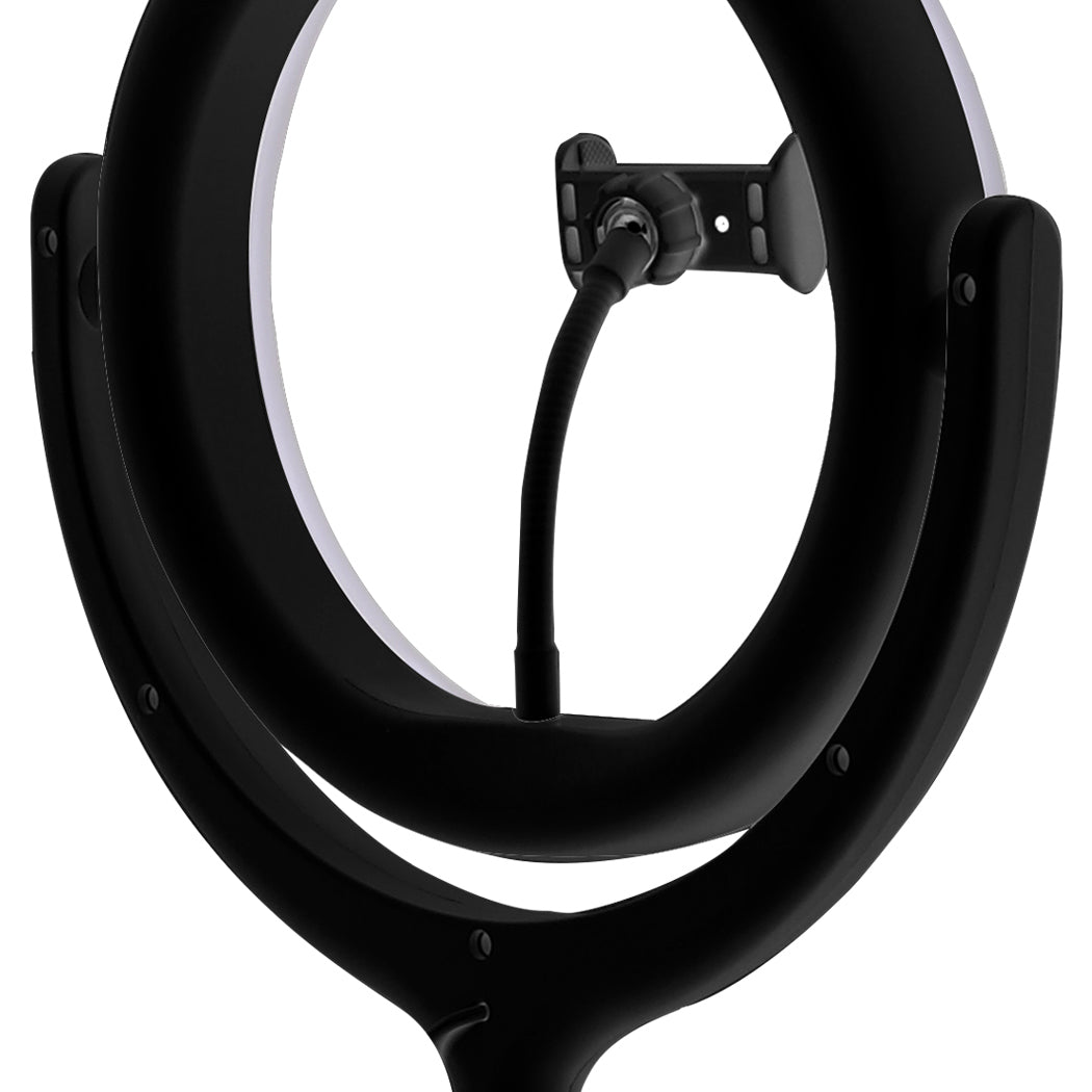12'' LED Ring Light with Tripod Stand Black-1919892833163153413