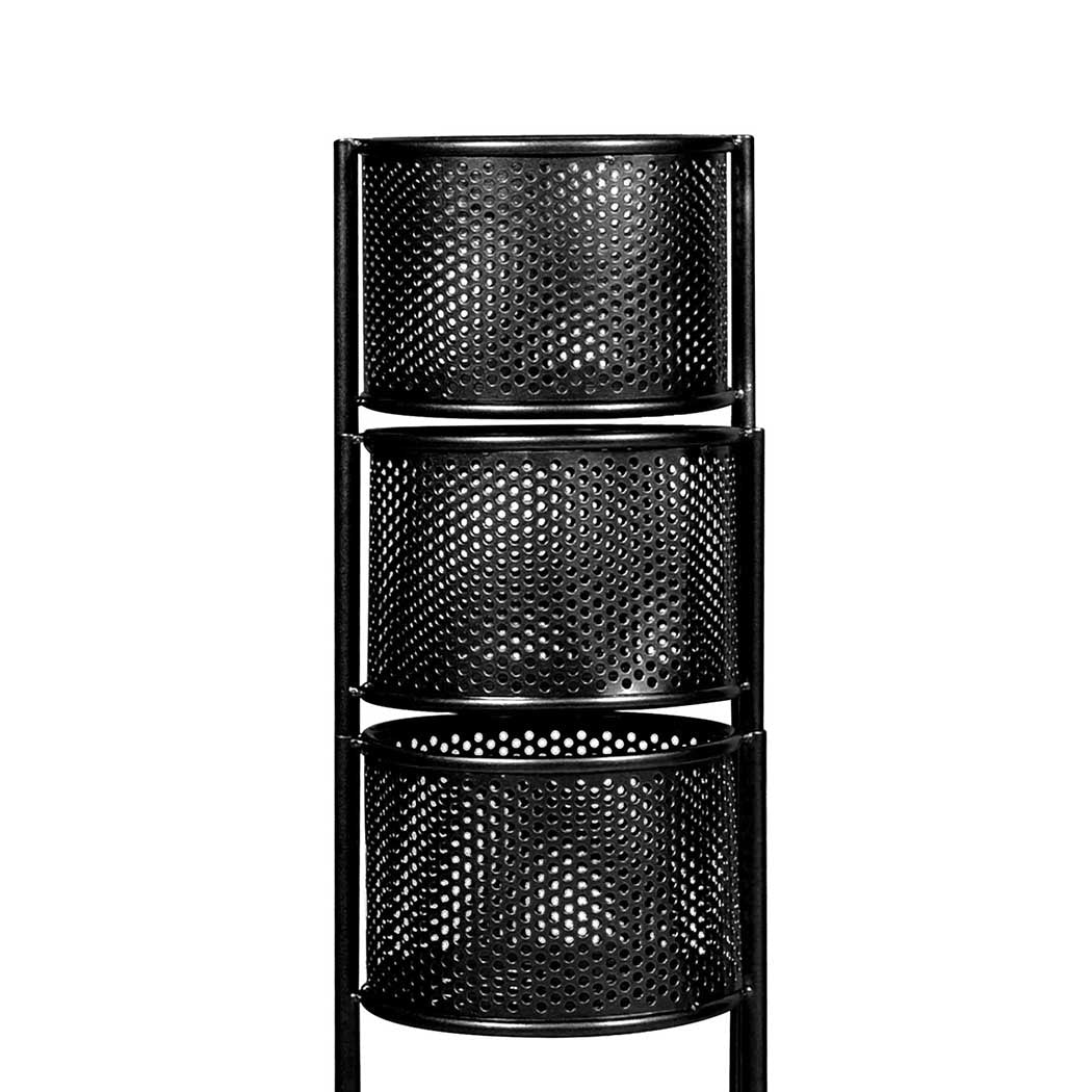 Levede 6 Tier Plant Stand Swivel Outdoor Black-1910112295841828869