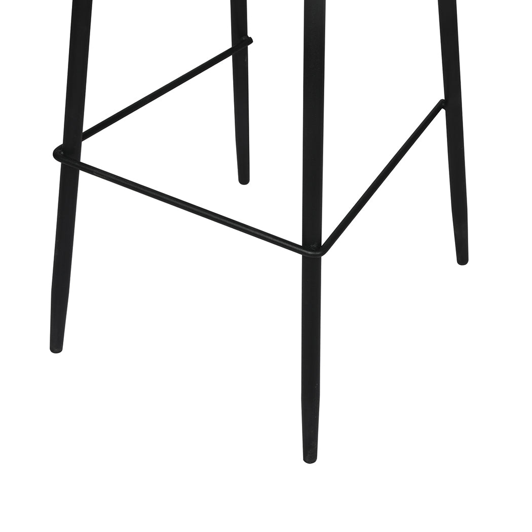 Levede 2x Bar Stool Barstools Counter Grey-1954802995145347077