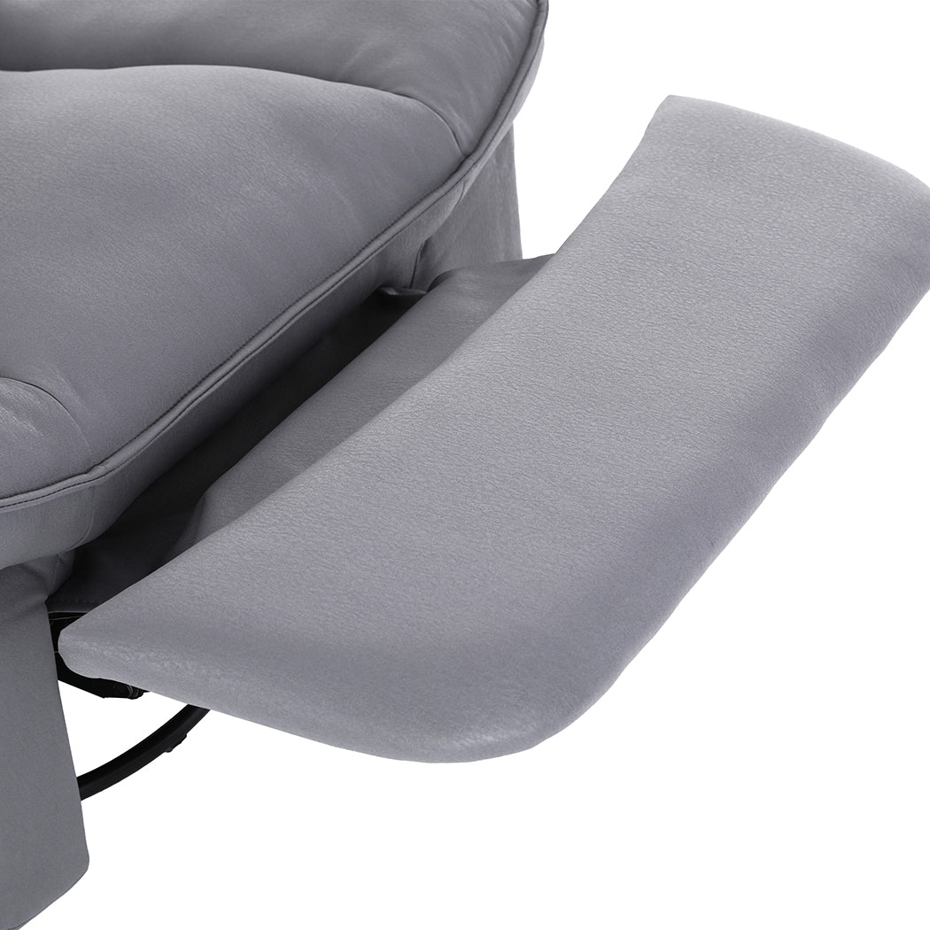 Levede Electric Chair Recliner Swivel Grey-1954802891491512325