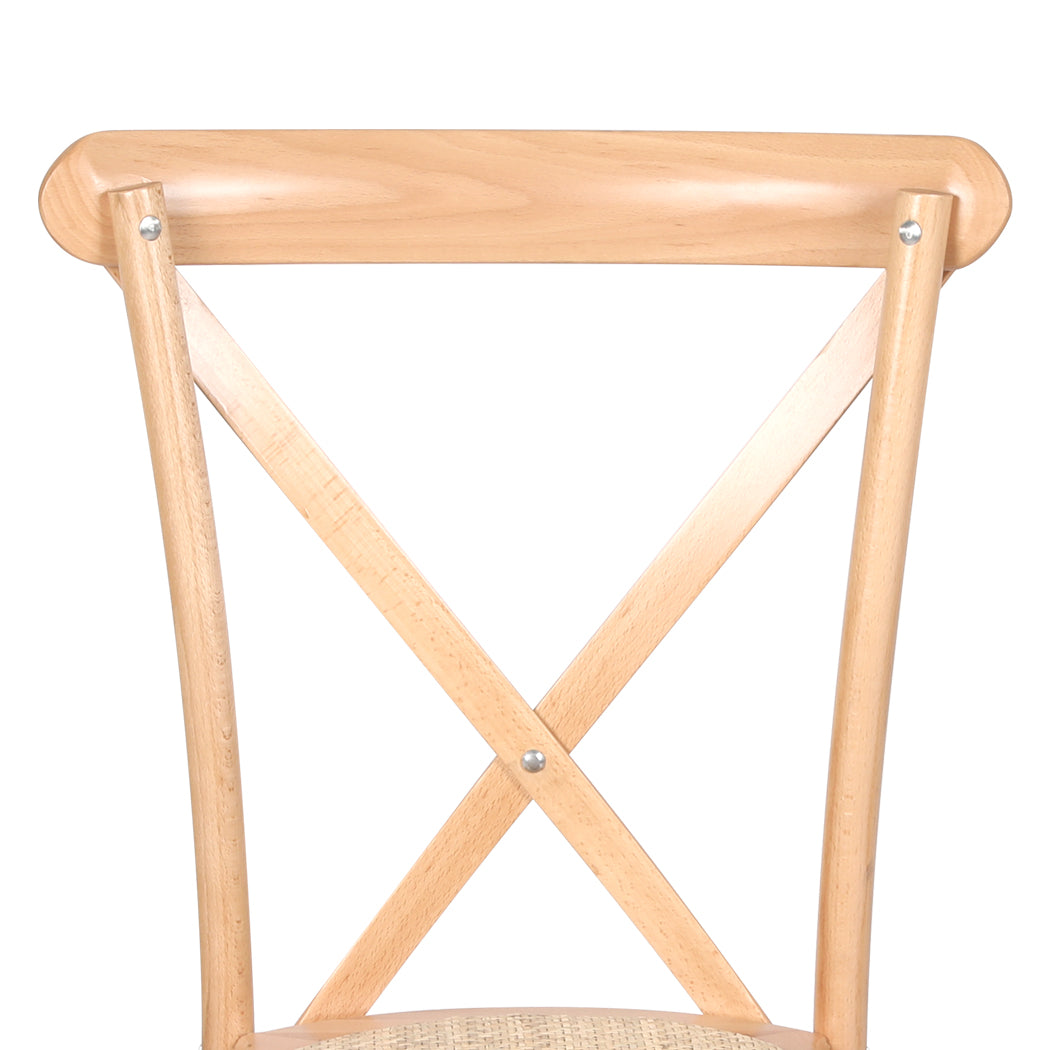 Levede 6X Dining Chairs Cross Back Chair-1973193559771320325