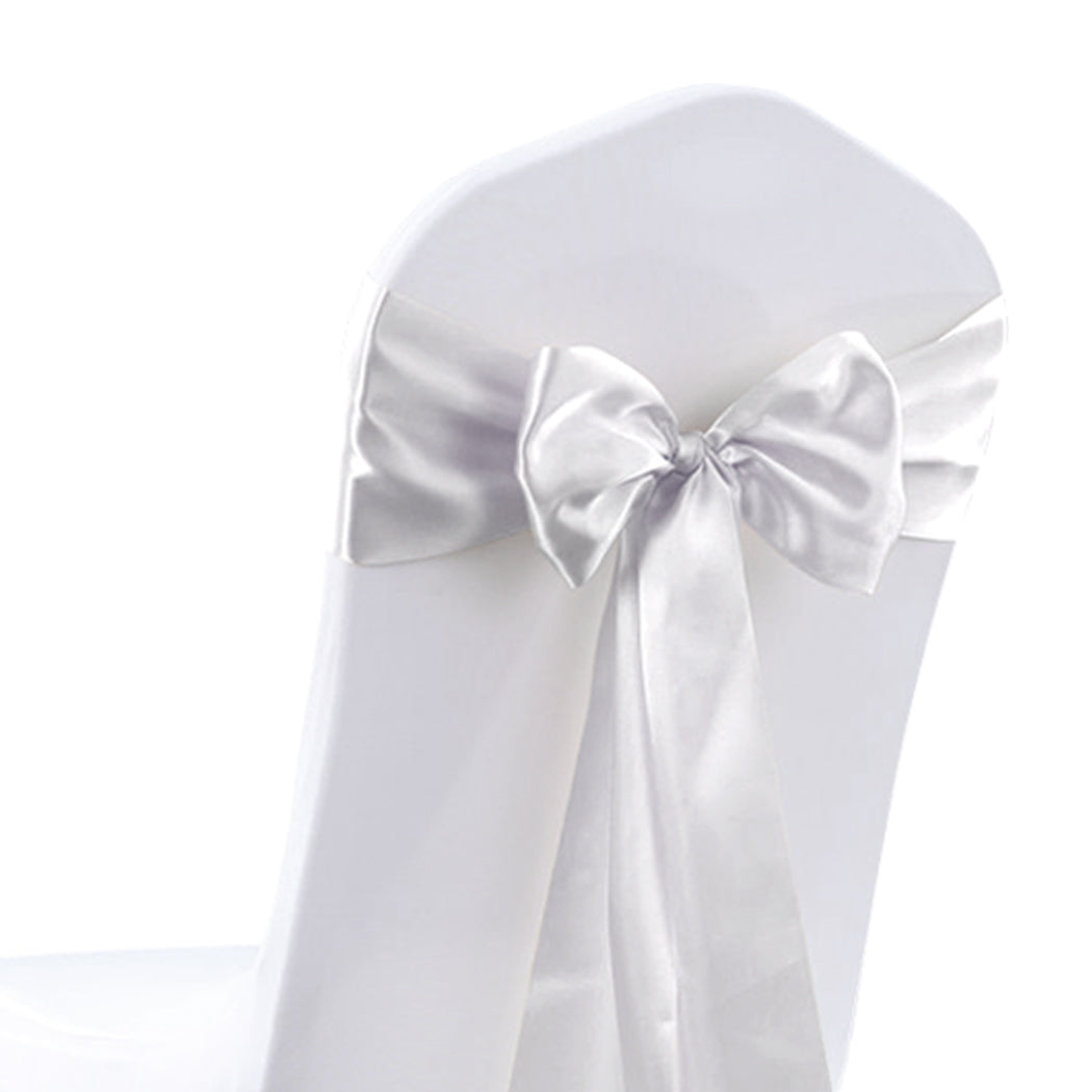 50x Satin Chair Sashes Cloth Cover Wedding-1954802401676496901