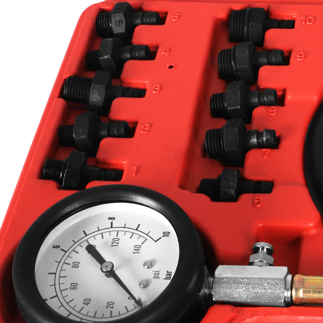 Oil Pressure Tester Kit Engine Gauge Red-1910113250389921797