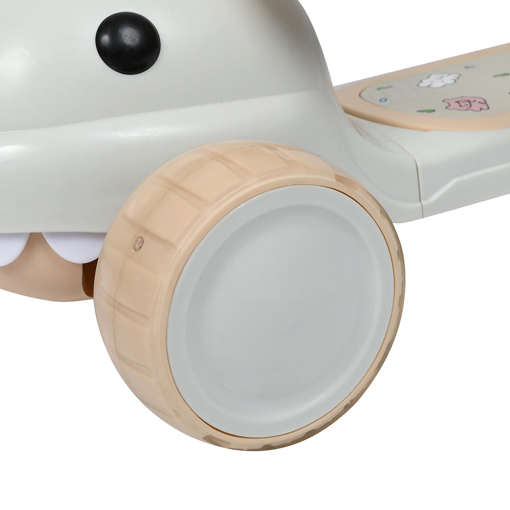 BoPeep Foldable Kids Scooter Flip-able Seat Beige-1954802362019352581