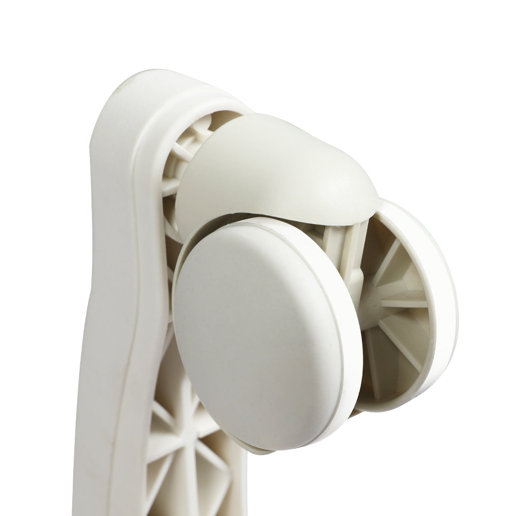 Levede 2x Rolling Bar Stool Swivel Salon SPA Chair Grey-1973193552037023749