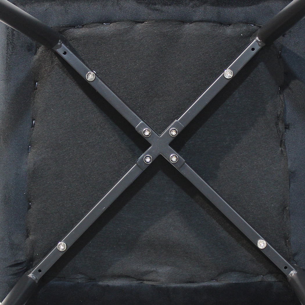 Dining Chairs x 8 Padded Seat Soft Velvet-1973193569133006853