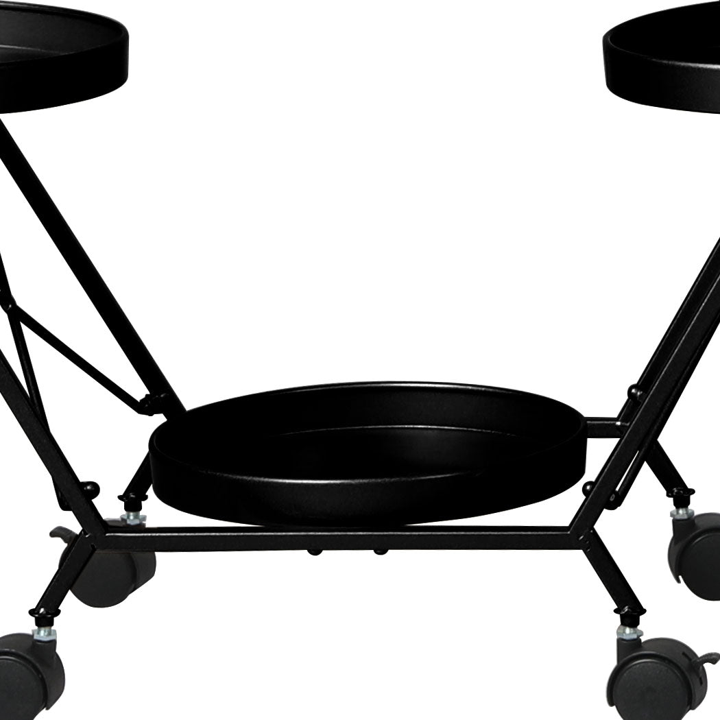 Levede Plant Stand Garden Outdoor Indoor Black-1910112304096219141