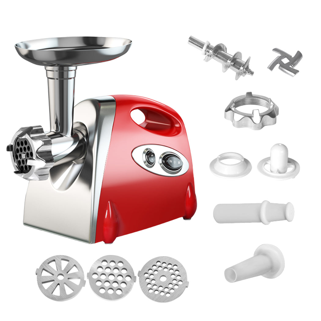 800W Electric Meat Grinder Mincer Sausage Red-1954802837879918597