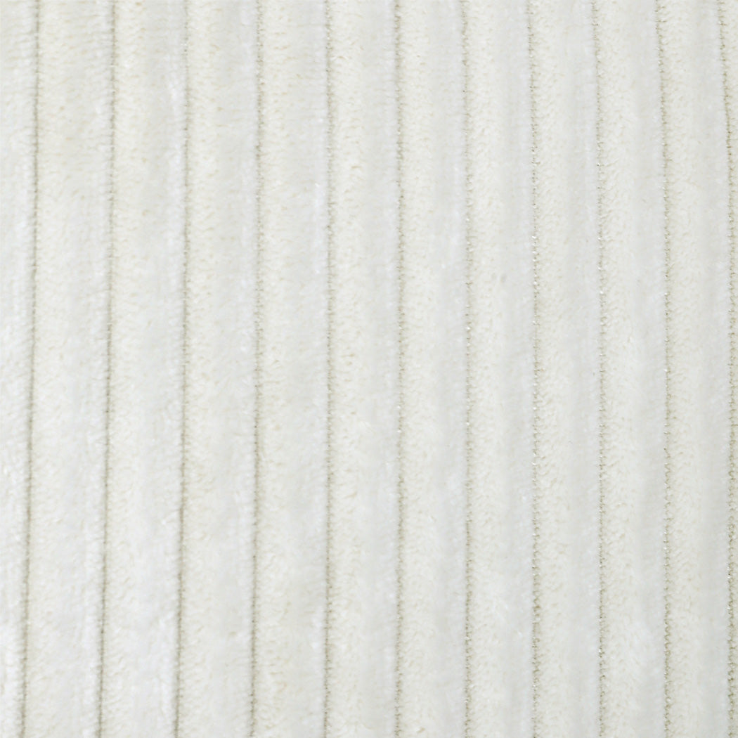 Levede Metal Framed Lounge Chair Corduroy in Beige-1954802469909434373