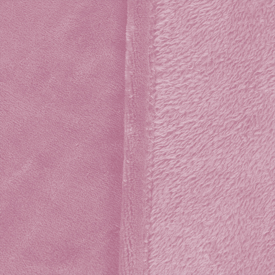 DreamZ 320GSM 220x240cm Ultra Soft Mink Pink Queen-1954802937716936709
