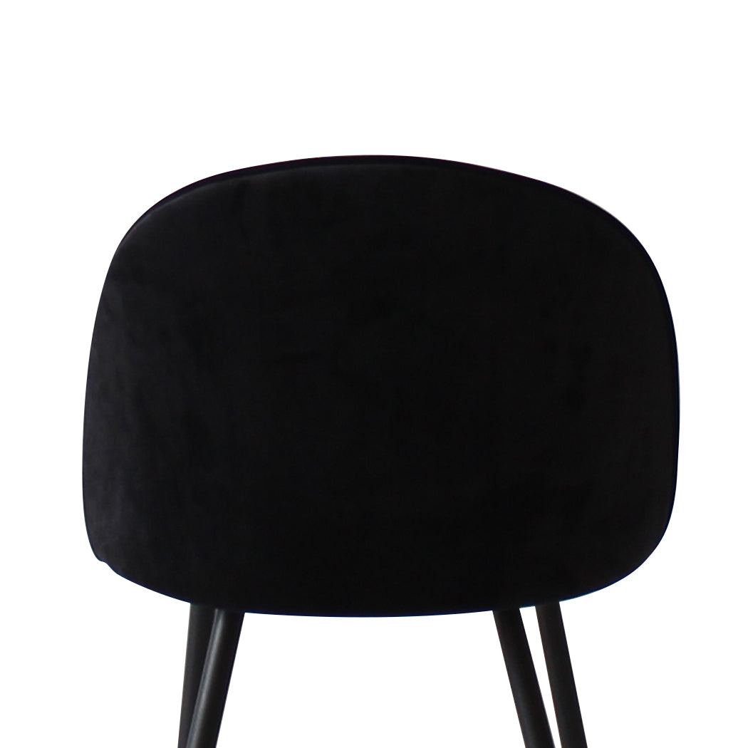 Levede 2x Dining Chairs Kitchen Cafe Black-1954802979055996933