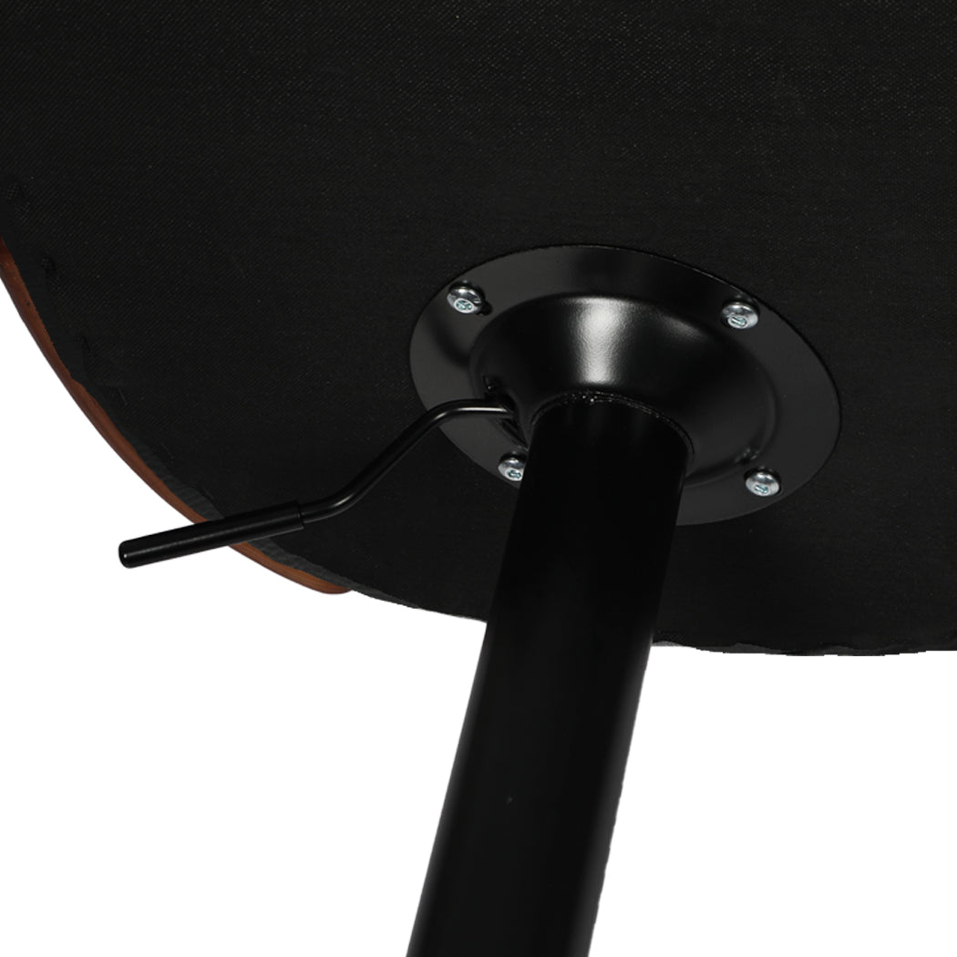 Levede 1x Kitchen Bar Stools Gas Lift Black-1910113240550084613