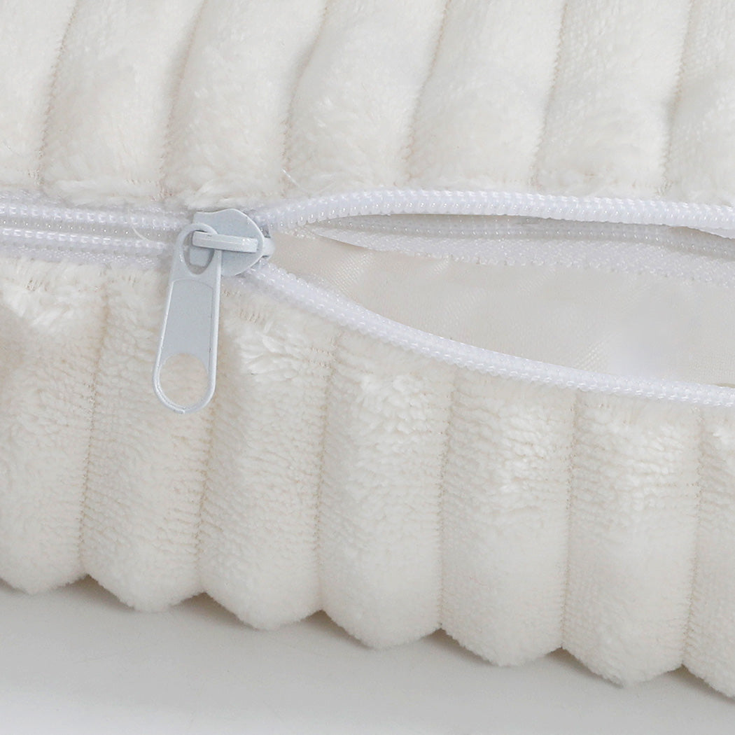 Pawz L Size Orthopedic Dog Bed with Corduroy Removable Cover Waterproof Washable Beige-1973193547448455173