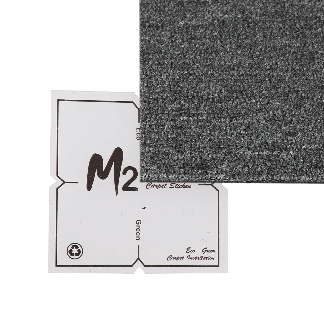 Marlow 20x Carpet Tiles 5m2 Box Heavy Grey-1954802710293385221