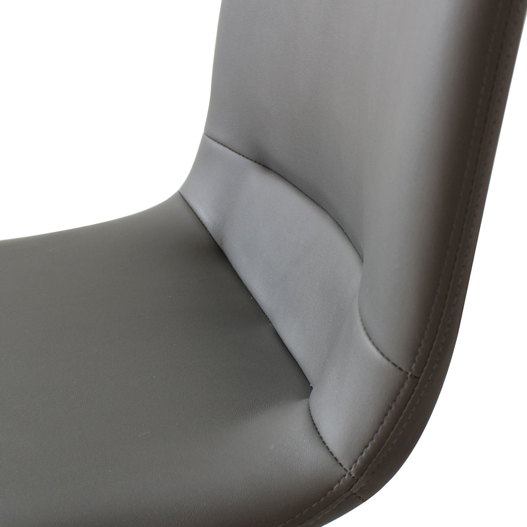 Levede Stackable Dining Chairs Kitchen Grey Set of 8-1973193562073993221
