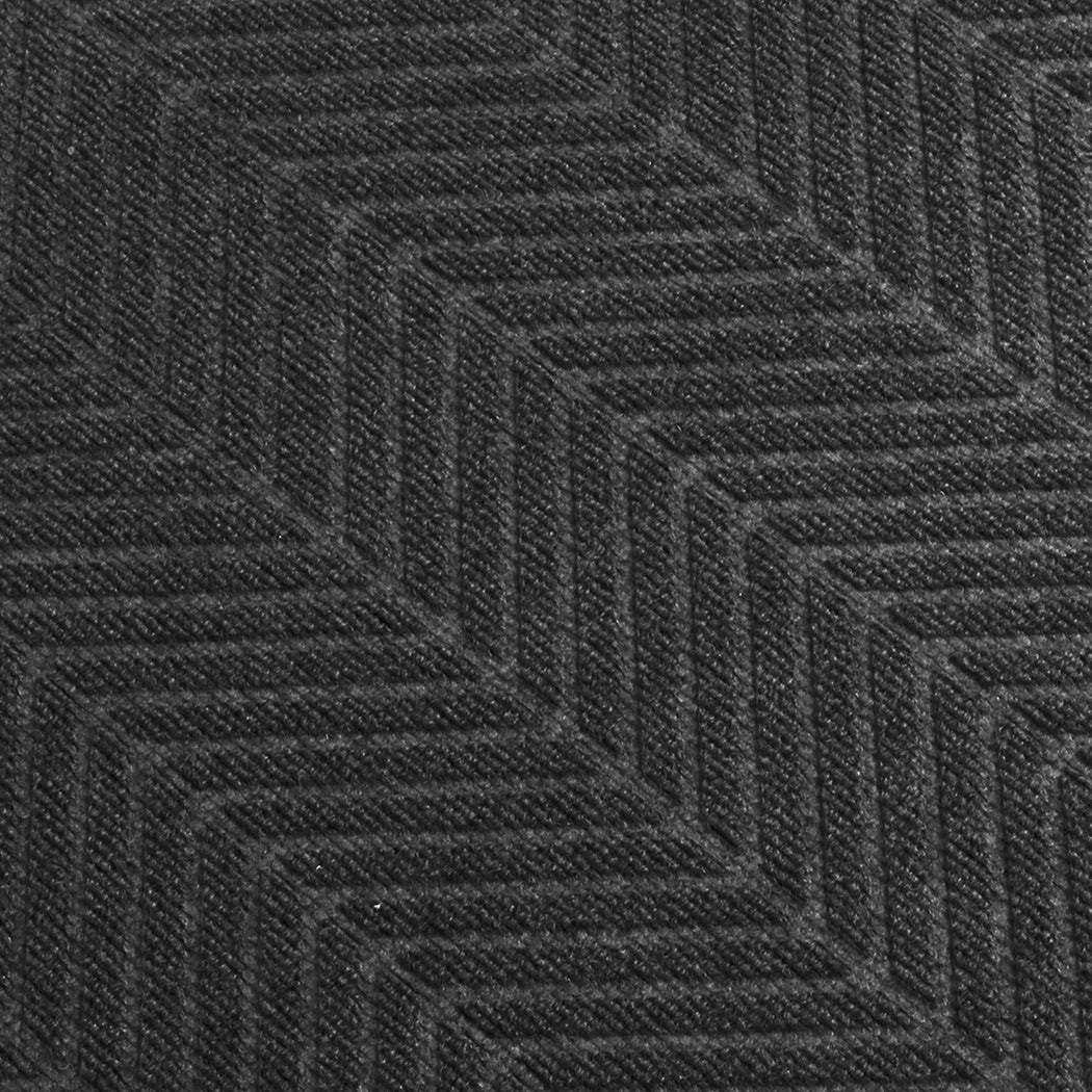 Marlow Extra Large Floor Rug Non Slip 90cm x 305cm Grey-1954802462921723909