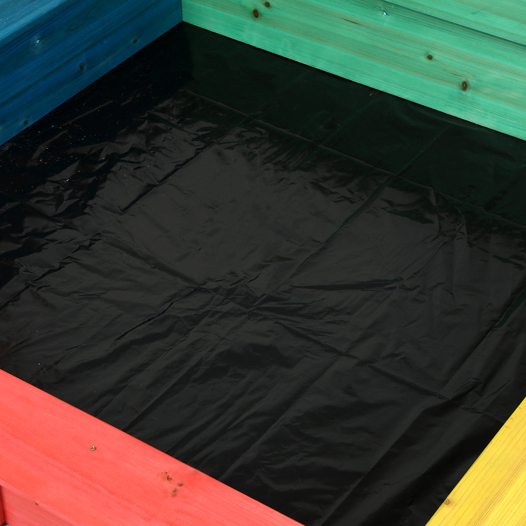 Bopeep Kids Wooden Sandbox 120X120CM-1954802417065398277