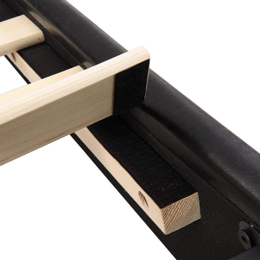 Levede Floating Bed Frame Double with Headboard LED Lights Mattress Base-1954802377106264069