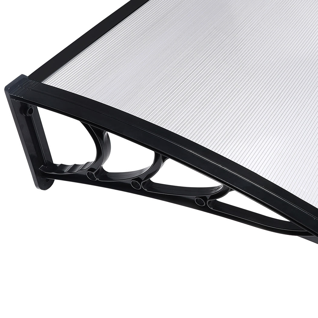Mountview Window Door Awning Outdoor 1M X 1.2M Transparent 1x1.2M-1954802871467905029