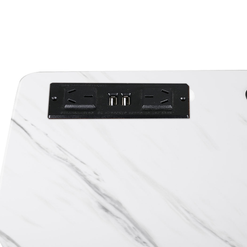 Levede Standing Desk Height Adjustable White-1954802680828399621