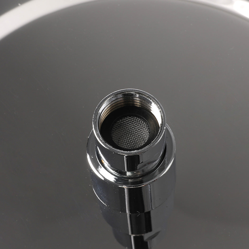 Shower Head High Pressure Set Rain Round Silver-1954802953172946949