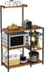 VASAGLE 3 Tier Kitchen Storage Shelves with 6 S-Hooks