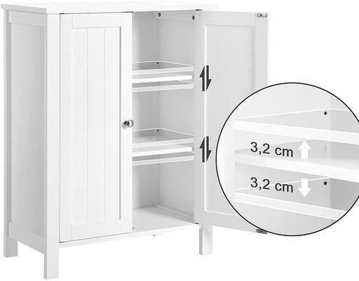 VASAGLE Floor Cabinet with 2 Doors White