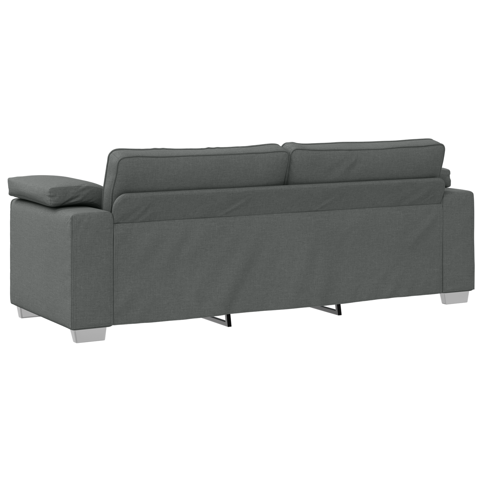 Sofa Set 2 pcs Dark grey 219 x 77 x 82 cm Fabric