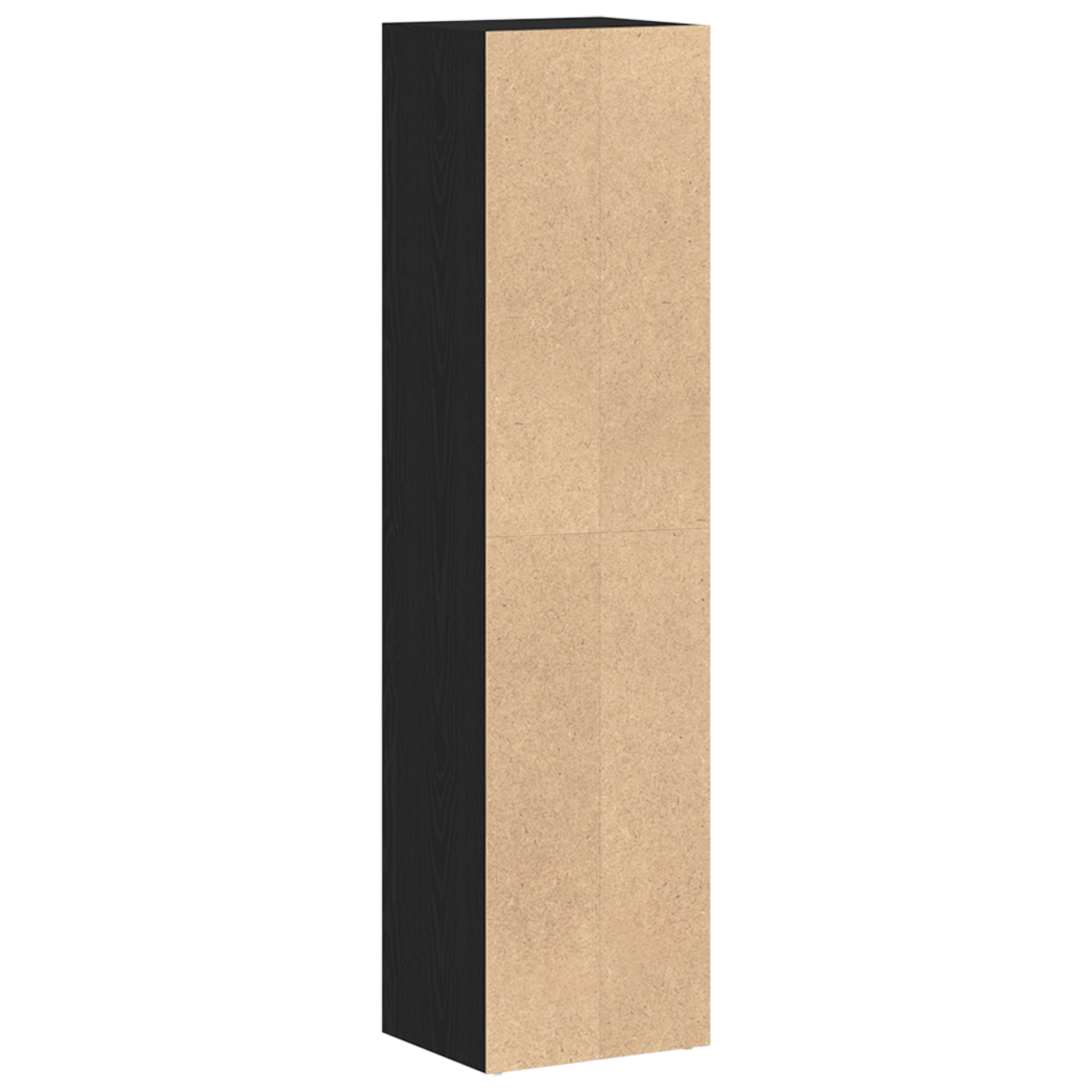 Book Cabinet 4-Tier 36 x 30 x 143 cm Engineered Wood Black Oak