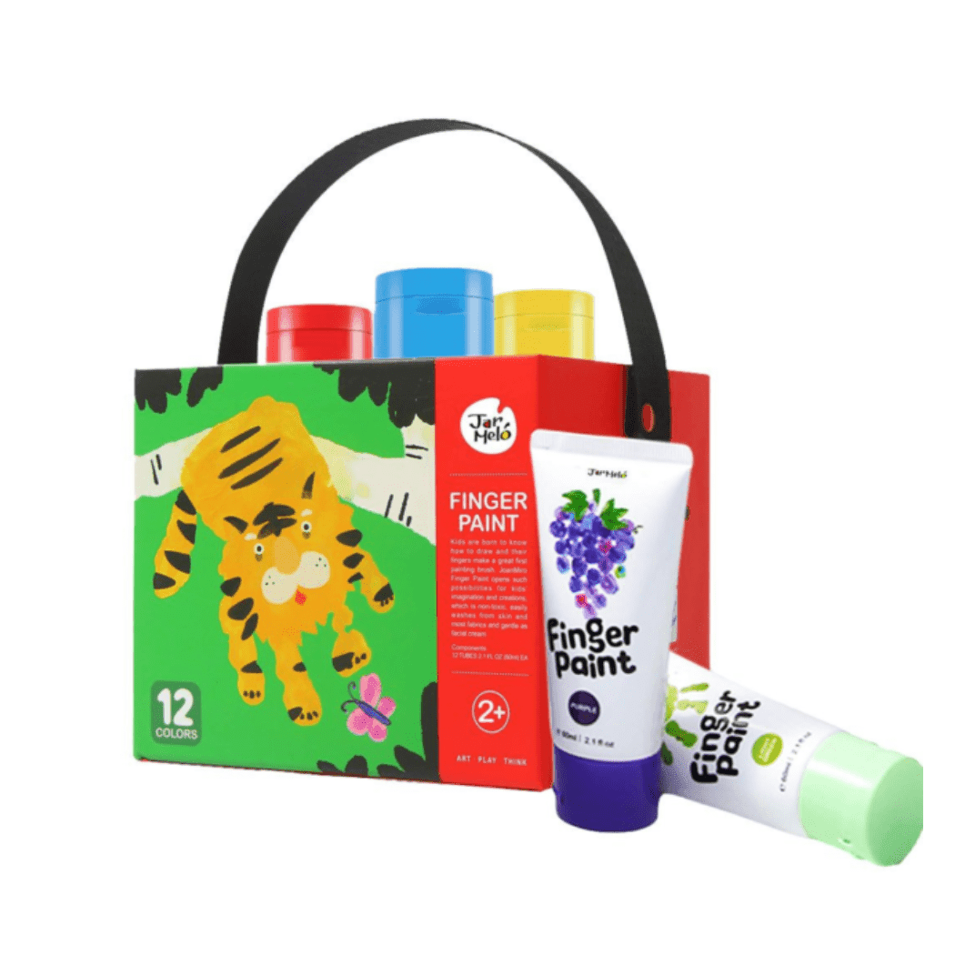 Jar Melo Finger Paint - 12 Colours Craft Kit-1910112389664215040