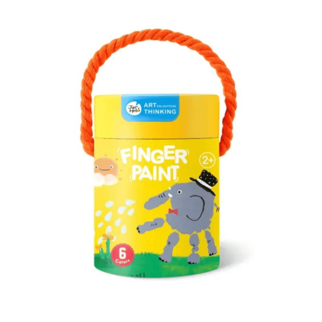 Jar Melo Finger Paint 6 Colours Craft Kit-1910112389374808064