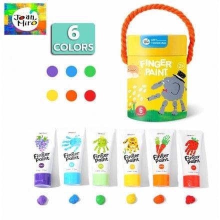 Jar Melo Finger Paint 6 Colours Craft Kit-1910112389374808065