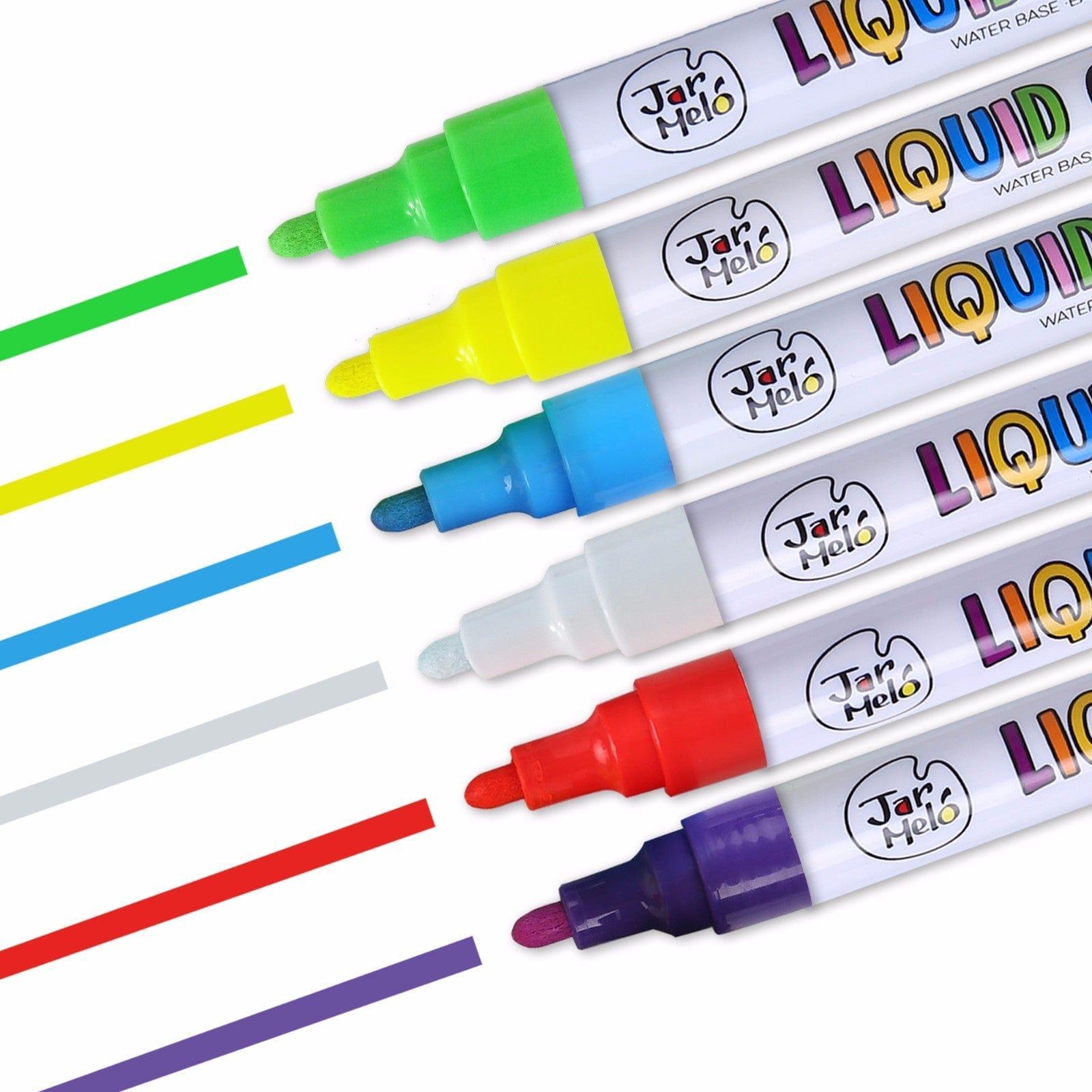 Jar Melo Liquid Chalk Markers- 6 Colours-1910112389517414401