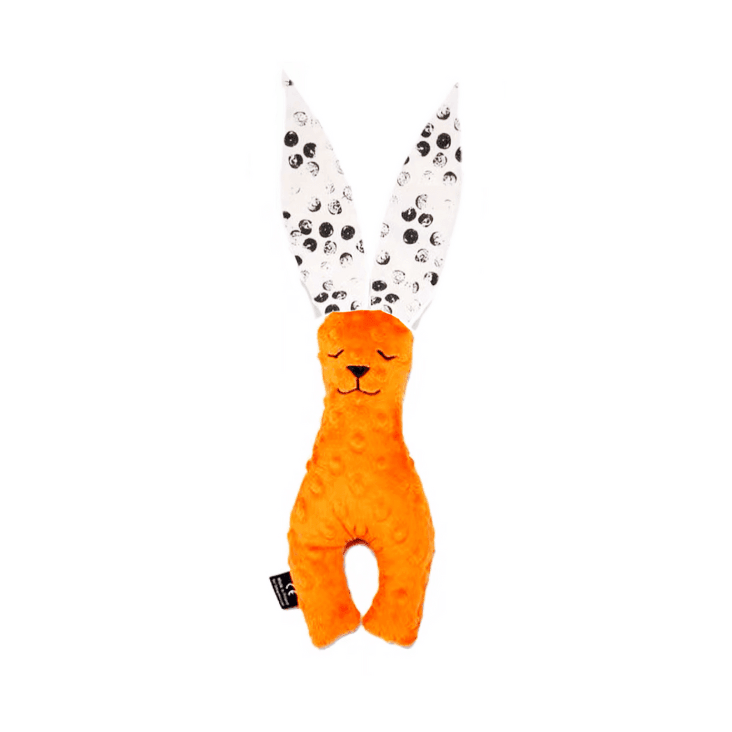 La Millou Bunny Soft Toy - Small 23 cm Wild Dots/Orange-1919278352443772928